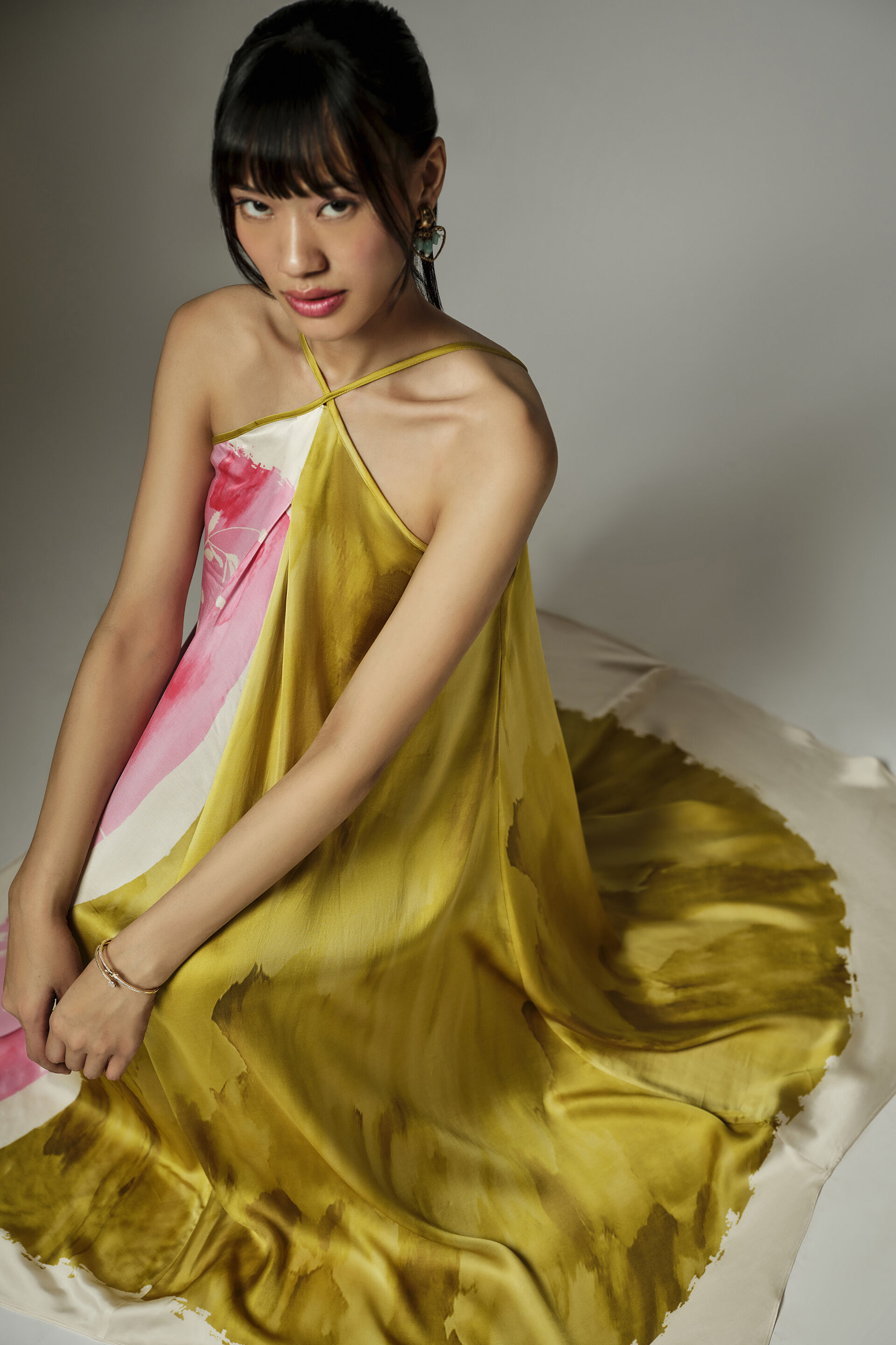 Effie Modal Dress, Green, image 3